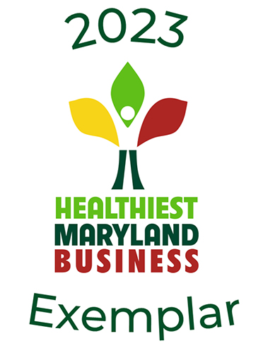 A poster of “Healthiest Maryland Business”